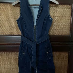Sexy fitted denim dress